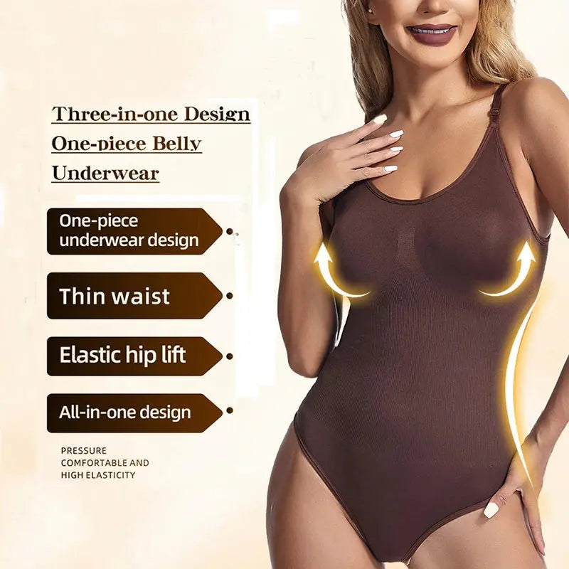 Shapewear Bodysuit Thong Fajas Colombianas Body Shaper Women Seamless Tummy Control Slimming Sheath Flat Belly for Underwear - Lady T Fashions