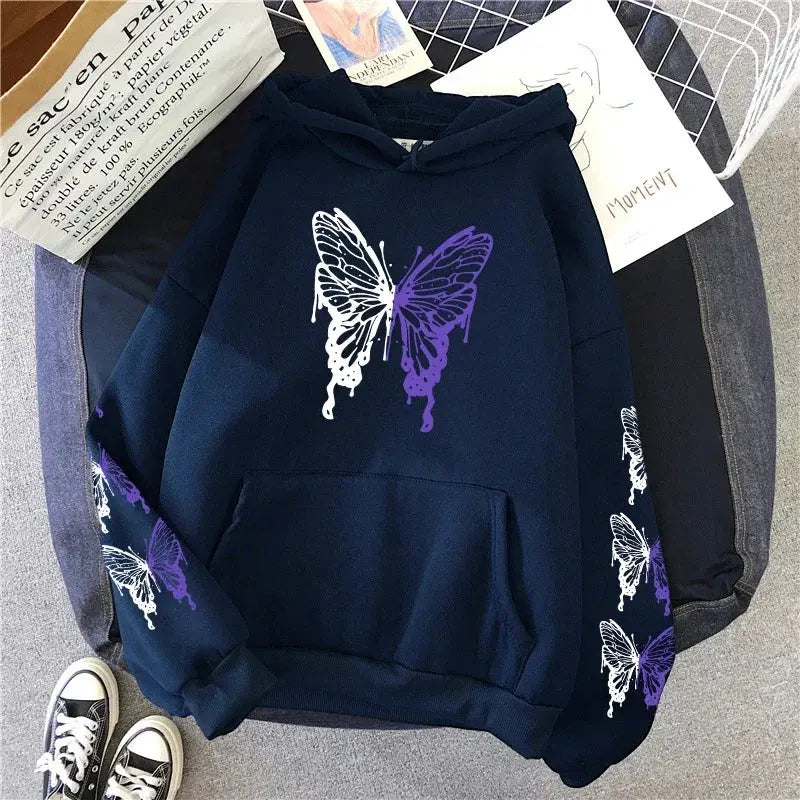 Womens Hoodies Printing Casual Sweatshirts Home Loose Pullover Versatile Tops Y2k 2025 Hot Sales Fashion Sports Jogging Clothing - Lady T Fashions