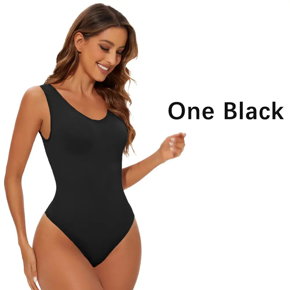 Seamless Shapewear Bodysuit for Women Body Shaper Thong Body Shaping Sculpting Breast Slimming Wide Shoulder Straps Shapers New - Lady T Fashions