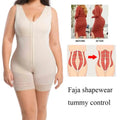 Women Full Body Shapewear Bodysuit for Abdomen Control High Compression Reducing and shaper girdles Zipper Crotch Shapewear Faja - Lady T Fashions