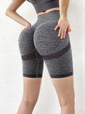 Women Sport Shorts Sexy High Waist Tight Shorts Gym Workout Seamless Hip Short Leggings for Women Summer Cycling Black Shorts - Lady T Fashions