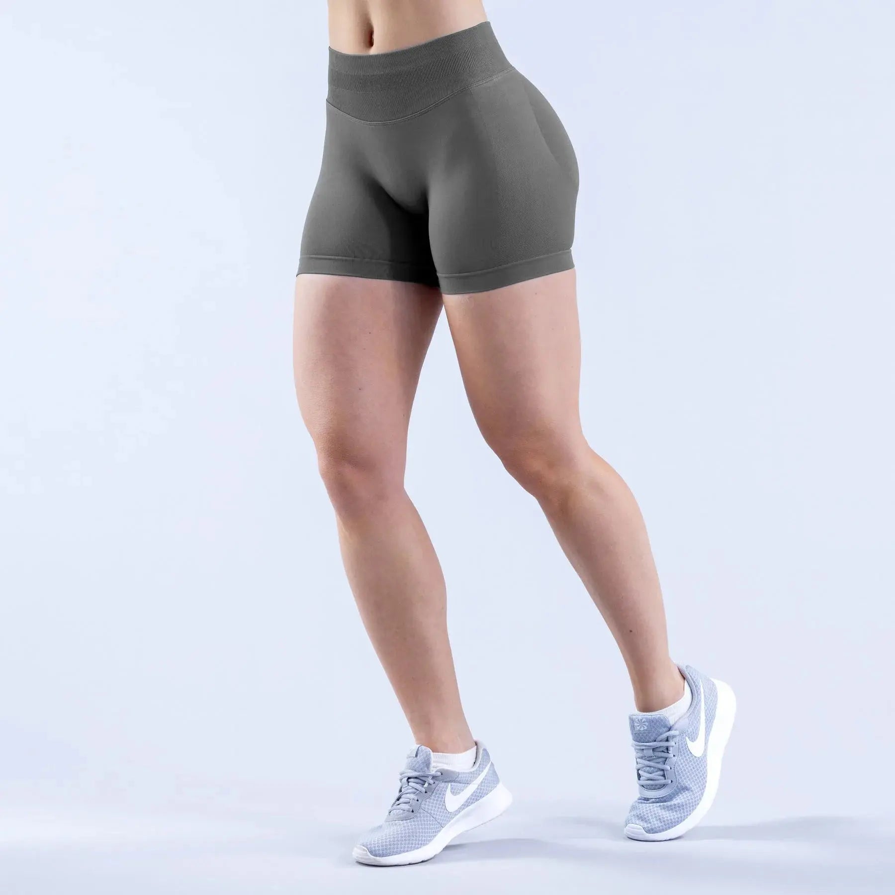 DFY Impact Summer High Waisted Yoga Shorts Sportswear Woman Gym Fashionable Sexy Running Fitness Pants Solid Color Yoga Leggings - Lady T Fashions