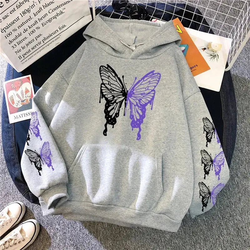 Womens Hoodies Printing Casual Sweatshirts Home Loose Pullover Versatile Tops Y2k 2025 Hot Sales Fashion Sports Jogging Clothing - Lady T Fashions