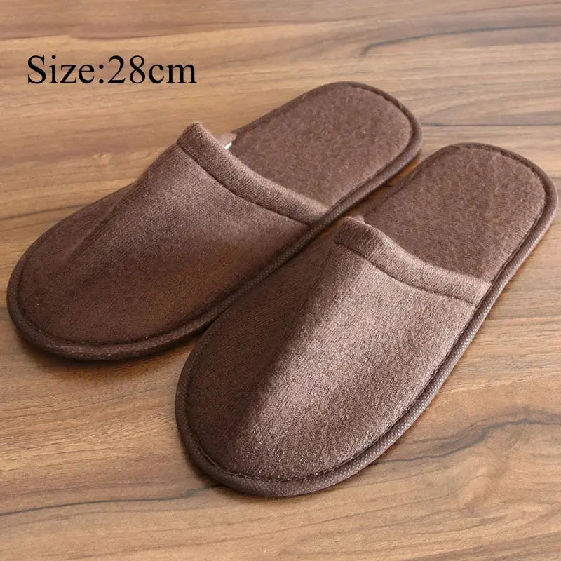 1Pair Winter Warm plush Slippers for Women Men Home shoes Nonslip Slides Fluffy Slippers Couple Indoor Bedroom House Slippers Lady T Fashions