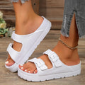 Summer Women's Platform Shoes Open Toe Flats Women's Slippers Outdoor Plus Size Casual Slippers for Women Zapatos Mujer Lady T Fashions