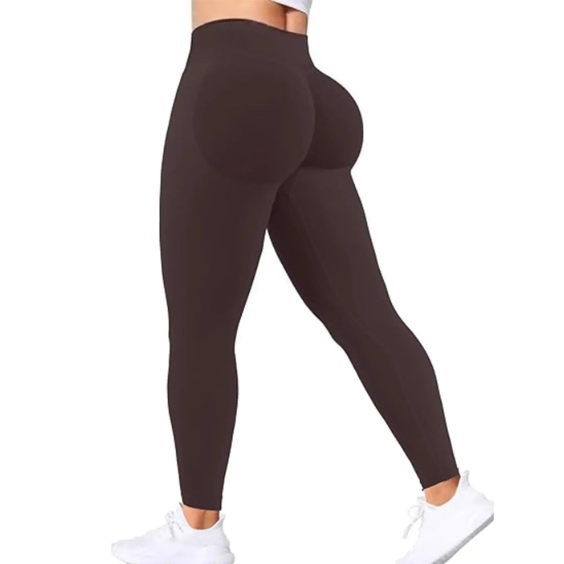 Seamless Women Solid Waist Yoga Pants Three-section Waist Sexy Hip-lifting Tight Sports Pants Fitness Exercise Yoga Pants - Lady T Fashions