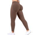 Seamless Women Solid Waist Yoga Pants Three-section Waist Sexy Hip-lifting Tight Sports Pants Fitness Exercise Yoga Pants - Lady T Fashions