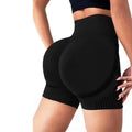 Women Yoga Shorts High Waist Workout Shorts Fitness Yoga Lift Butt Fitness Ladies Yoga Gym Running Short Pants Sportswear - Lady T Fashions