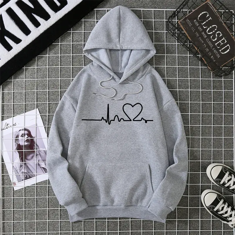 2025 Winter New Women's Hoodie High Street Unisex style Double Pockets Sweatshirts Outerwear Plus-Size Women's Clothing CYXX247 - Lady T Fashions