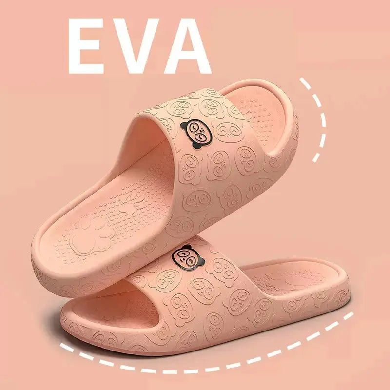 Eva Soft Sole Chunky Platform Slippers Women 2024 Summer Thick Sole Cloud Slides Beach Sandals Woman Non-Slip Outdoor Flip Flops Lady T Fashions