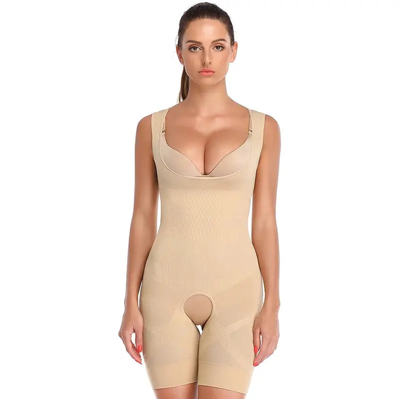 Shapewear Women Full Body Shaper Slimming Bodysuit Open Crotch Corset Waist Trainer Shaping Underwear Butt Lifter Lingerie Fajas - Lady T Fashions