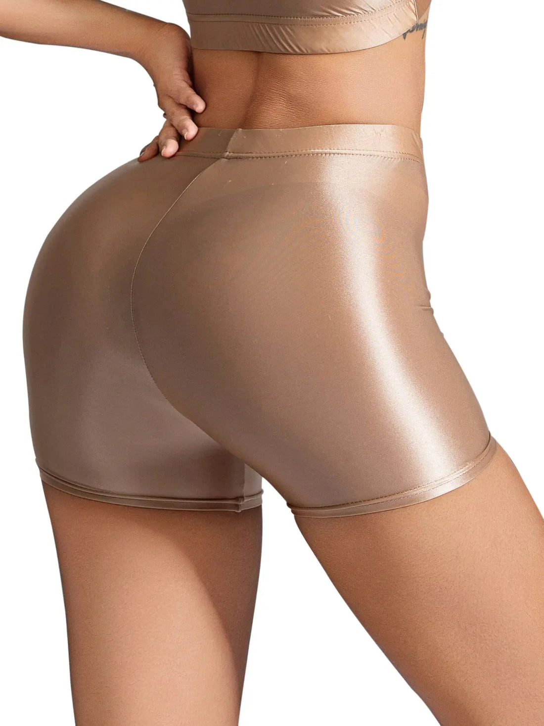 Sexy Women Shorts Oiled Tight High Waist Short Pants Multi-colored Ladies Slim Fit Casual Sports Yoga Shorts For Female 2025 New - Lady T Fashions