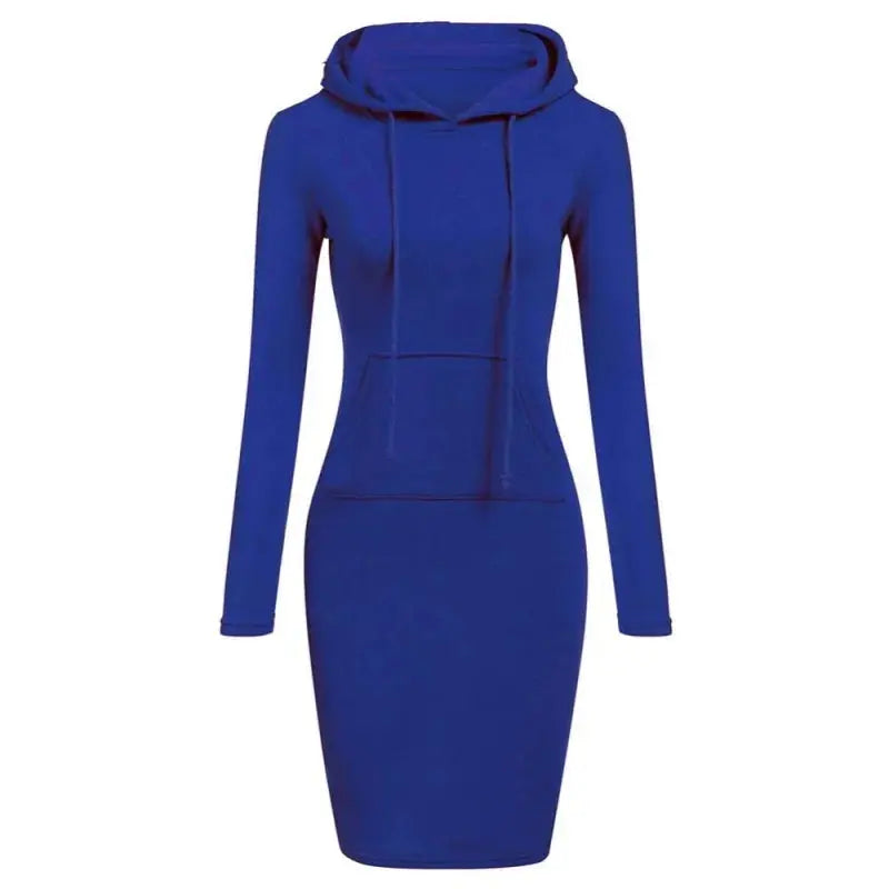 Ladies Dress Autumn Women Hooded Dresses Hoodies Women Sweatshirts Women Hoodies Dress Tops Ladies Clothing - Lady T Fashions