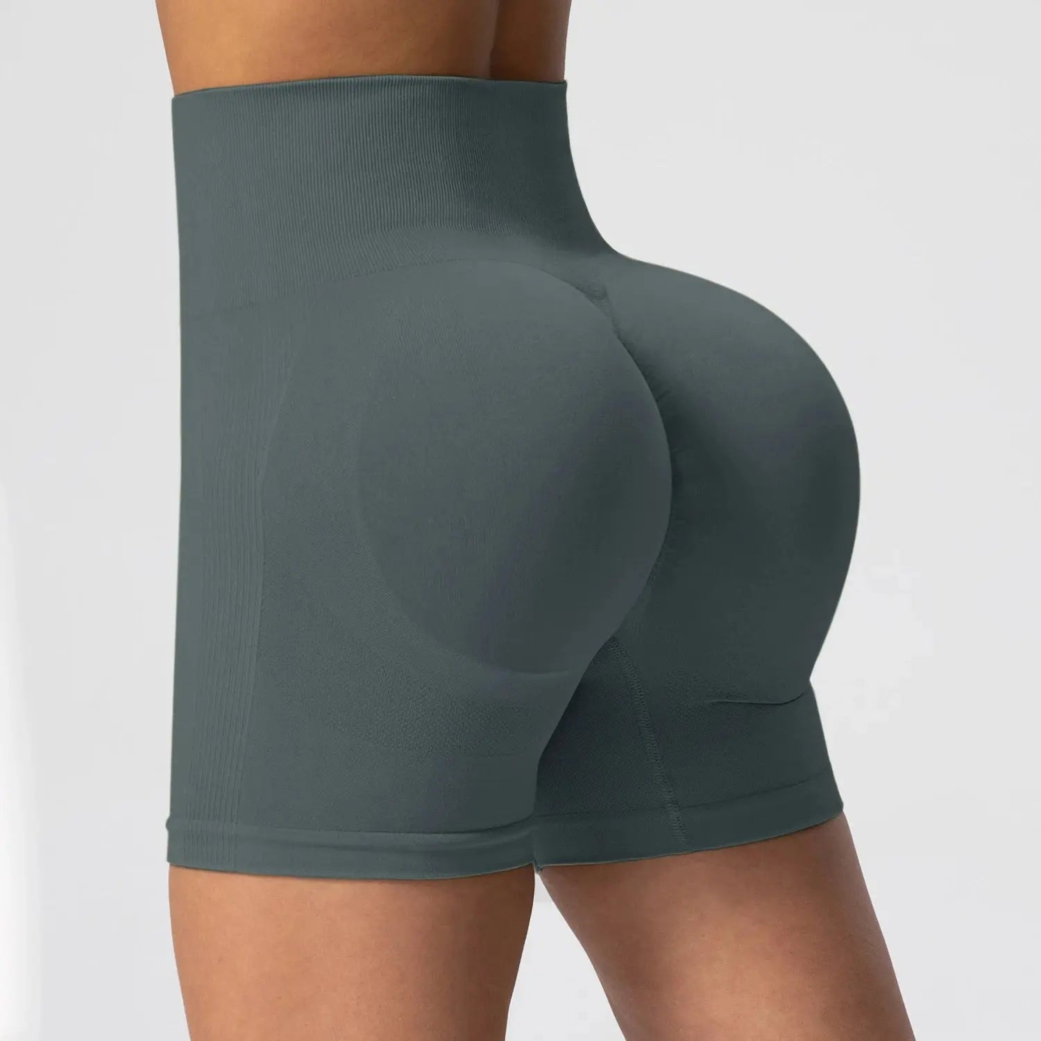Women Fitness Shorts High Waist Workout Hip Lifting Leisure Shorts Leggings Yoga Gym Running Short Pants Sportswear - Lady T Fashions