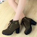 Women's Large Size Ankle Boots Autumn And Winter Cross-Strap Short Boots Gift for Christmas Birthday New Year Lady T Fashions