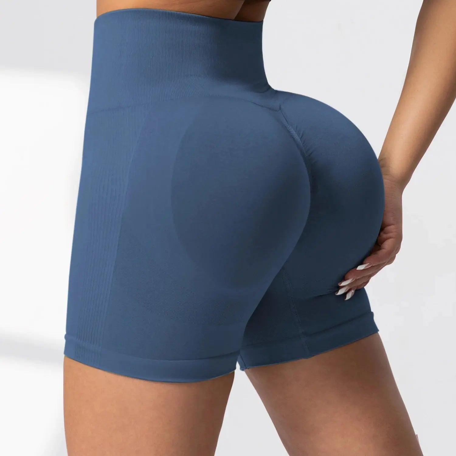 Women Fitness Shorts High Waist Workout Hip Lifting Leisure Shorts Leggings Yoga Gym Running Short Pants Sportswear - Lady T Fashions