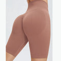 Seamless Fitness Shorts Women Women Sports High Waist Shorts Fitness Casual Workout Running Peach Hip Shorts - Lady T Fashions