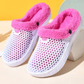 Couple Style Men's and Women's Cotton Slippers Winter Warm Plus Velvet Thickened Clogs Mule Shoes Lady T Fashions