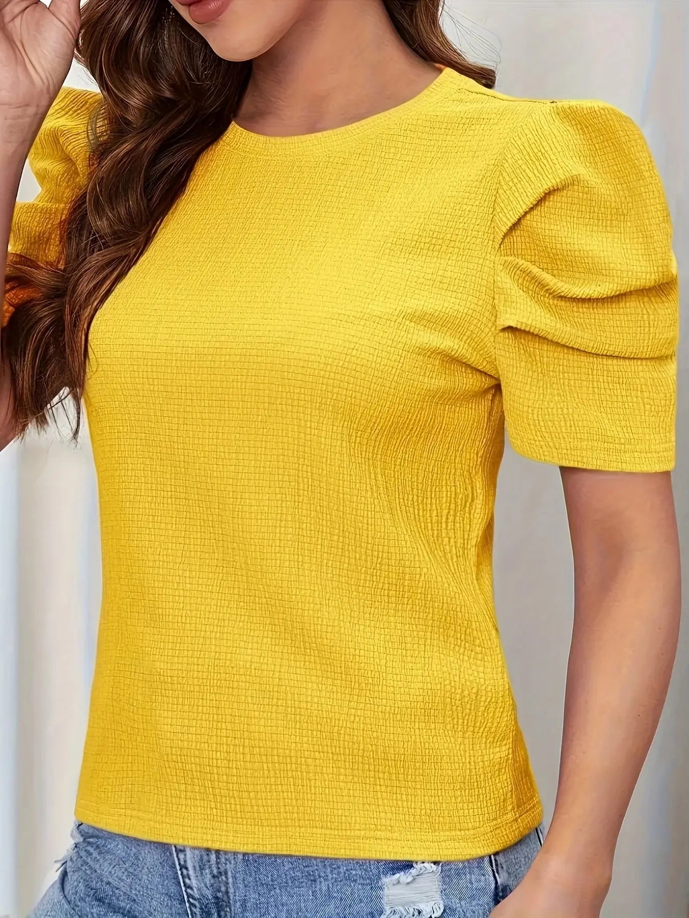 Women's Large Knitted Casual Solid Color Shirt - Lady T Fashions