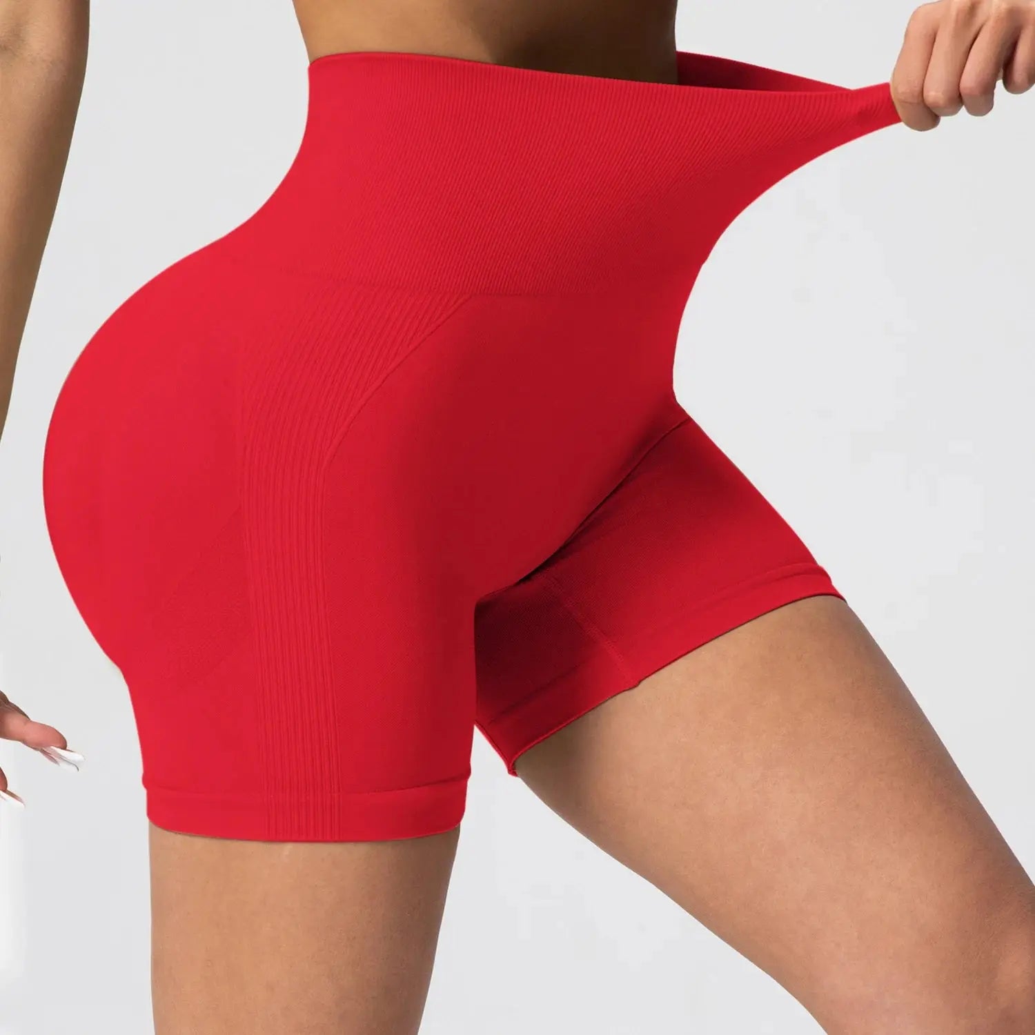 Women Fitness Shorts High Waist Workout Hip Lifting Leisure Shorts Leggings Yoga Gym Running Short Pants Sportswear - Lady T Fashions