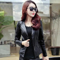 Women Jackets Spring Autumn New Faux Leather Jacket Womens Casual Slim Waterproof Windproof Basic Coats Short Female Jacket - Lady T Fashions