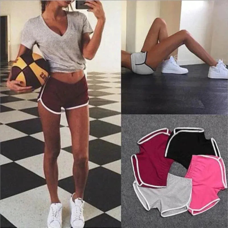 Sports Shorts Women Casual Fitness Shorts Cycling Running Wearing Causal Thin Anti-Walking Gym Yoga Hot Pants Bottoms Mujer - Lady T Fashions