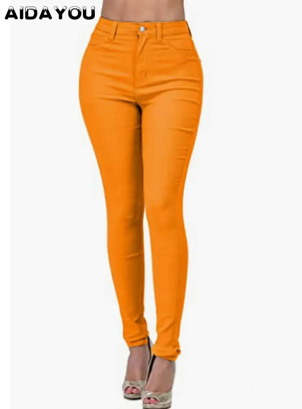 Women Dress Pants Tapered Leg  Colored Stretch Slim Jeans Skinny Trousers  Pockets  for Daily ouc073 - Lady T Fashions