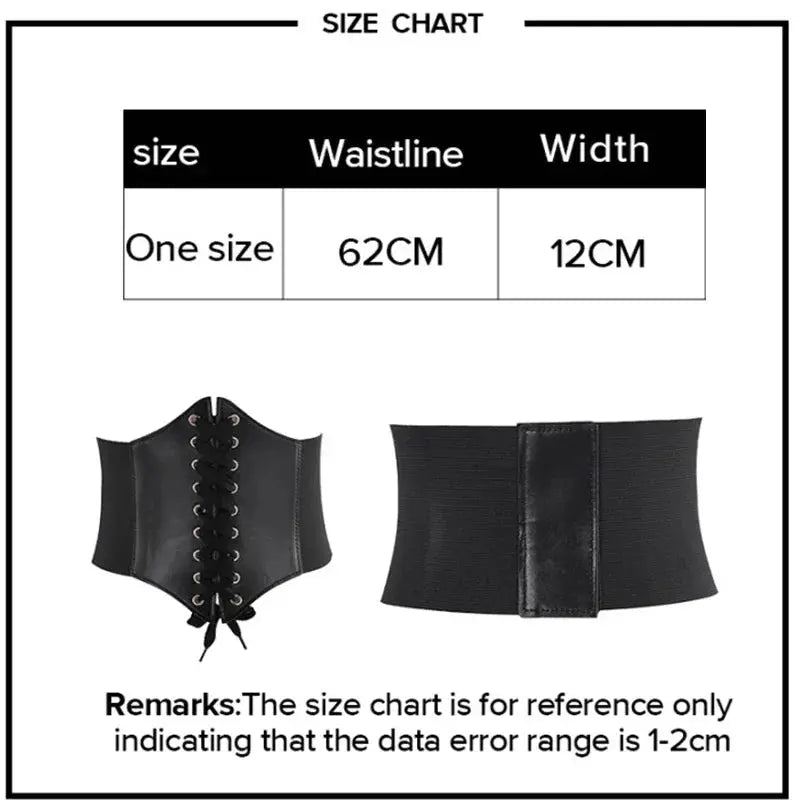 Women's Corset Body Shapewear Sexy Wide Leather Belt Cummerbunds Strap Belts for Women High Waist Slimming Corsets and Bustiers - Lady T Fashions