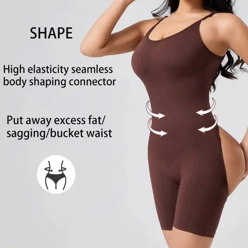 Women Bodysuit Shapewear Sexy Show Buttocks Seamless Shapewear Lady Tummy Control Butt Lifter Thigh Slimmer Full Body Shaper - Lady T Fashions