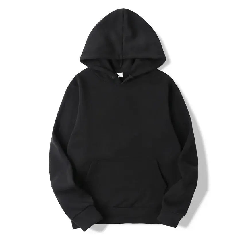 Men's Women's Hoodies Spring Autumn Winter Casual Hoodies Sweatshirts Unisex Tops Solid Color Hoodie Sweatshirt Male - Lady T Fashions