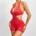 Women Bodysuits Sexy Short Backless Sports Suit Scrunch Raises Ass Suit Women Romper Gym Set Whole Fitness Suit Workout Female - Lady T Fashions