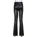 Women's Leather Pants New PU Micro-horn Trousers E-commerce Pants for Women Lady T Fashions