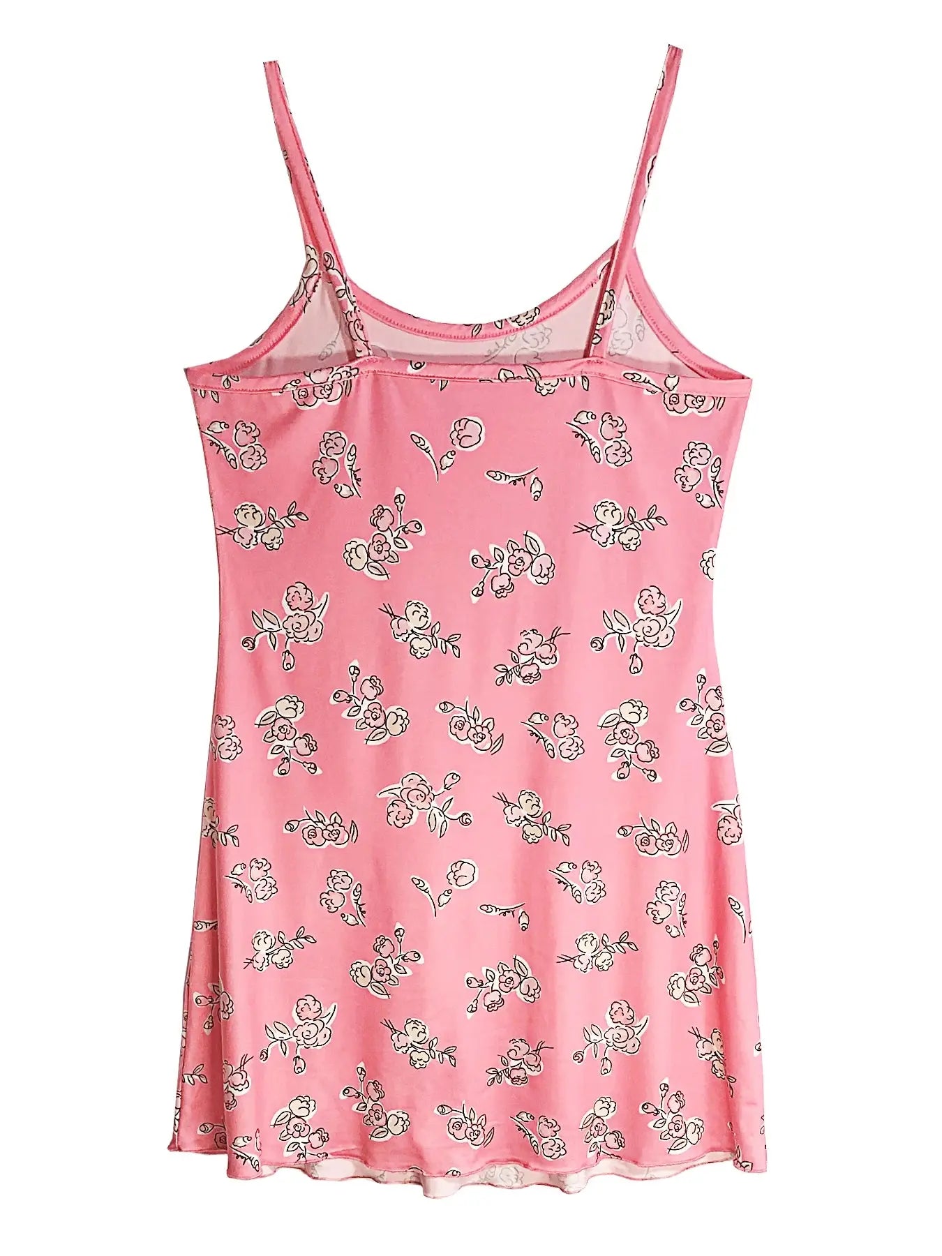 Women's Nightgown  Ditsy Floral Print Cami Mini Night Dress Sexy Spaghetti Strap Sundress For Ladies Sleep Dress - Lady T Fashions
