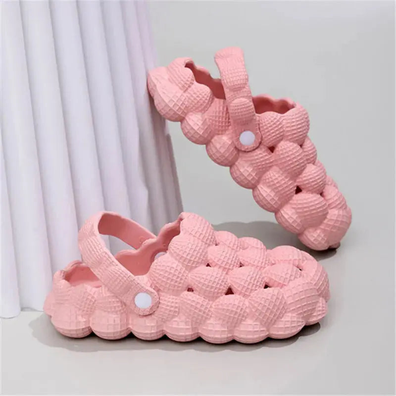 Comwarm Bubble Ball Women Sandals New Summer Women Clogs Garden Shoes House Massage House Slippers Closed Toe Anti-Slip Sandals Lady T Fashions