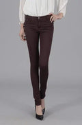 Women Dress Pants Tapered Leg  Colored Stretch Slim Jeans Skinny Trousers  Pockets  for Daily ouc073 - Lady T Fashions