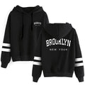 Women's Hooded Sweatshirts New Arrival Brooklyn Printed Long Sleeved Pullover Girls Autumn Winter Daily Casual Sports Hoodies - Lady T Fashions