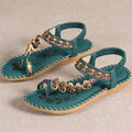 Women's Sandals Bohemia Style Sandals Summer 2025 New Shoes For Woman Flip Flops Beach Summer Shoes Women Low Heels Footwear - Lady T Fashions