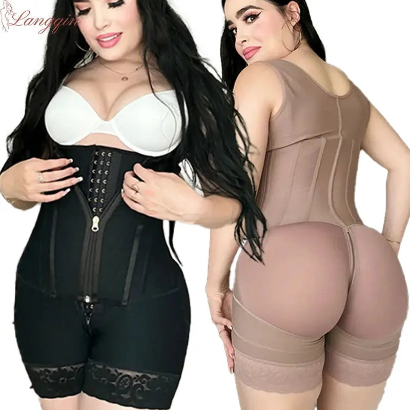 Women High Compression Girdle Shaper Postpartum Belly flat Sheath Waist Trainer  Colombia Abdomen Control Shapewear - Lady T Fashions