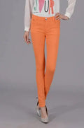 Women Dress Pants Tapered Leg  Colored Stretch Slim Jeans Skinny Trousers  Pockets  for Daily ouc073 - Lady T Fashions