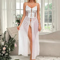 New Night Dress Women Sexy Underwear Sexy Women's Net Gauze Cardigan Long Skirt Sexy Suit Summer Dress Nightdress Home Clothes - Lady T Fashions