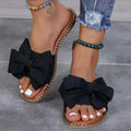 Women Flats Slippers Summer Fashion Bow Tie Sandals Shoes for Women Flat Casual Beach Slippers Slides Women Zapatos De Mujer Lady T Fashions