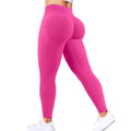 Seamless Women Solid Waist Yoga Pants Three-section Waist Sexy Hip-lifting Tight Sports Pants Fitness Exercise Yoga Pants - Lady T Fashions
