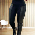 Women Long Pants Sexy Sheah Pencil Pant Slim Streetwear High Waist Zipper Mom Casual Streetwear Elegant Splice Y2k Capris 2025 Lady T Fashions
