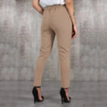 Casual Women Pants Solid Color Belted Elastic High Waist Harem Pants Long Trousers Women's Clothing - Lady T Fashions