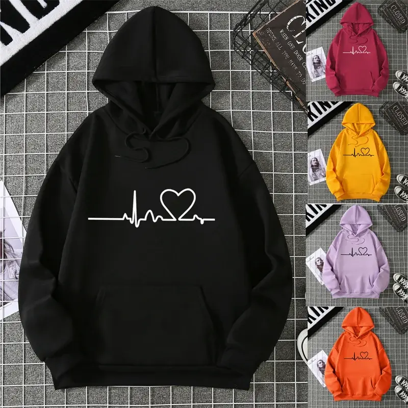 2025 Winter New Women's Hoodie High Street Unisex style Double Pockets Sweatshirts Outerwear Plus-Size Women's Clothing CYXX247 - Lady T Fashions
