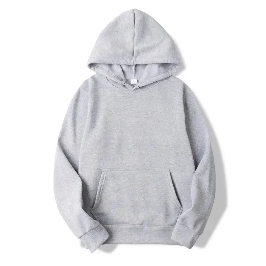 Men's Women's Hoodies Spring Autumn Winter Casual Hoodies Sweatshirts Unisex Tops Solid Color Hoodie Sweatshirt Male - Lady T Fashions