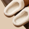 Winter Warm Flat Fur Slippers Women Faux Suede Fluffy Furry Home Slides Couples Comfort Non Slip Indoor Floor Cotton Shoes - Lady T Fashions