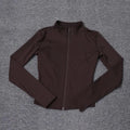 Women Sport Jacket Long Sleeve Shirt Workout Coat Gym Training Clothing Yoga Sportswear - Lady T Fashions