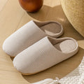 Unisex Home Slippers Soft Fur Slippers Warm Indoor Flat Slides Nonslip Couples Shoes Bedroom Light Slience Flats Autumn&Spring Lady T Fashions