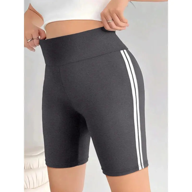 Women's Shorts Simple Versatile Straight Casual Solid Colour Trousers Street Fitness Can Wear Female Sports Five Pants - Lady T Fashions